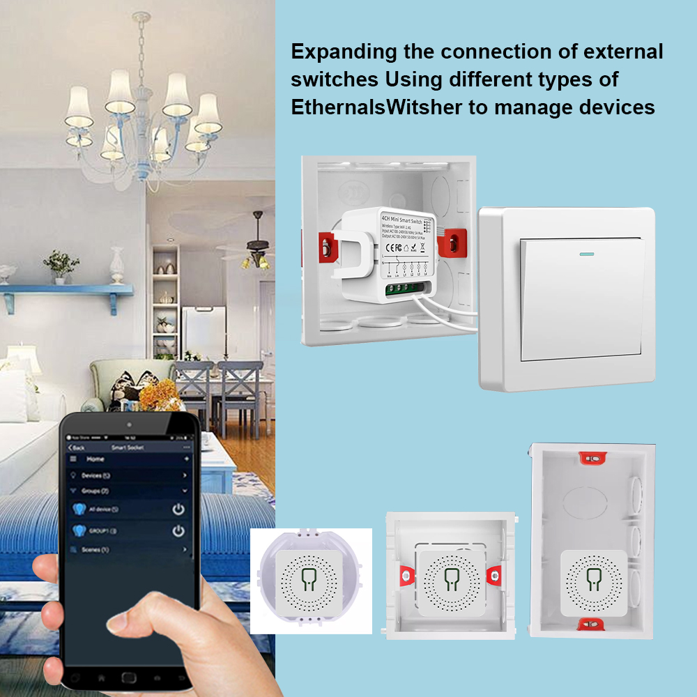 Tuya WiFi Smart Switch 1/2/3/4 - Smart Light Switch Wifi review and price