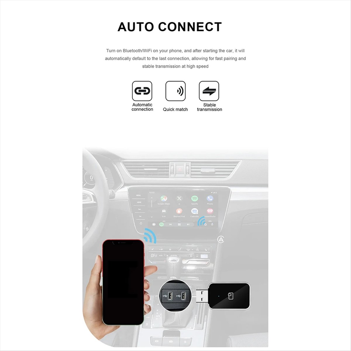 Fits for Wireless CarPlay Andr - Wifi Smart Plug review and price