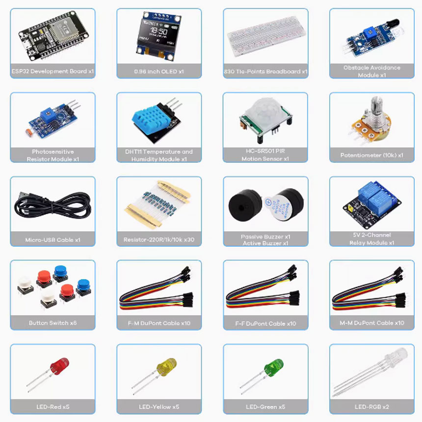 Creator Kit for  Projects Star - Esp32 Smart Home Kit review and price