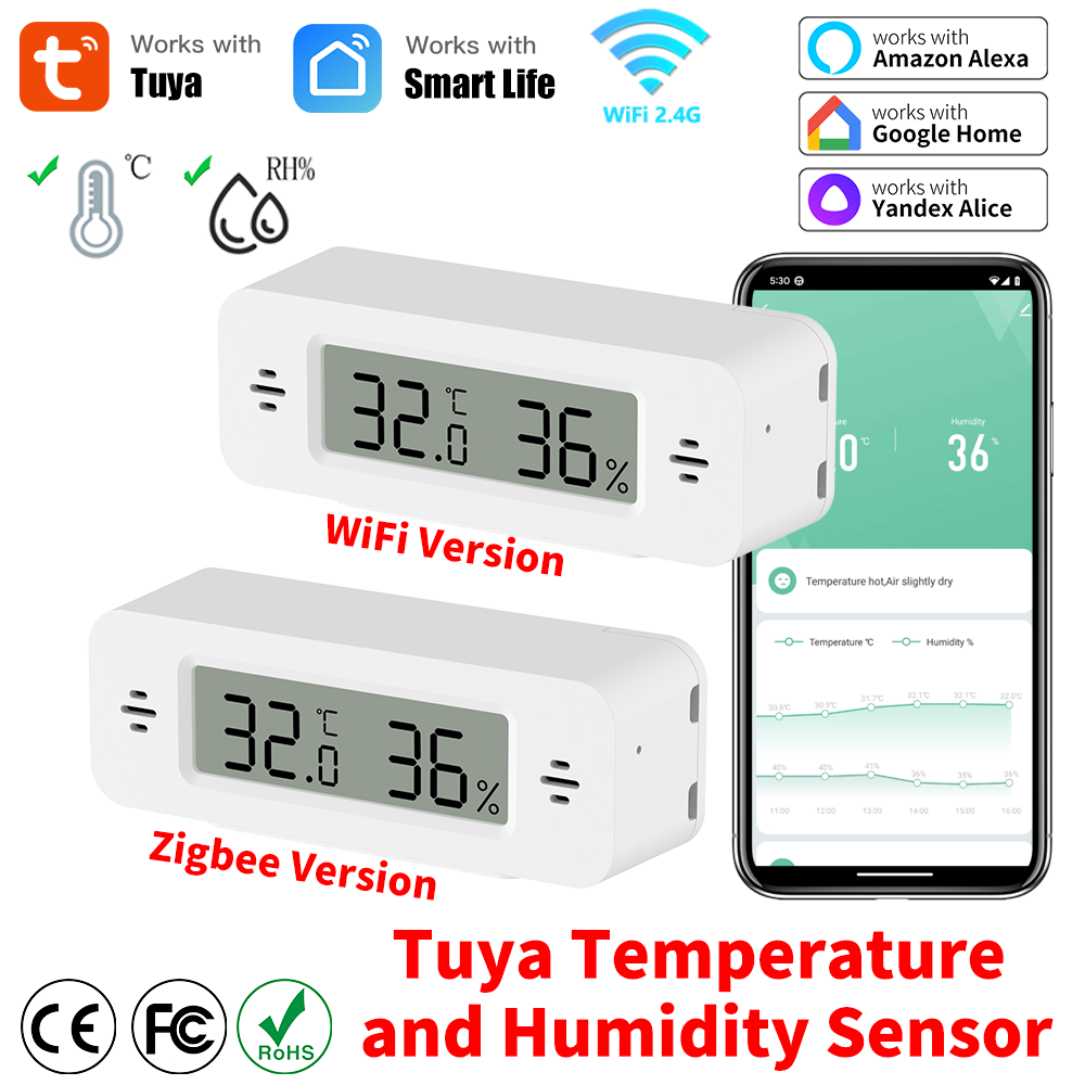 Tuya WiFi/Zigbee Temperature H - Smart Home Automation Kit review and price