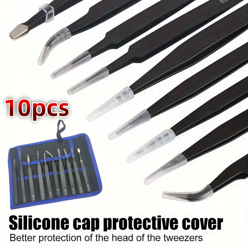 10Pcs ESD Anti‑Static Tweezers - Electronics Project Kit review and price
