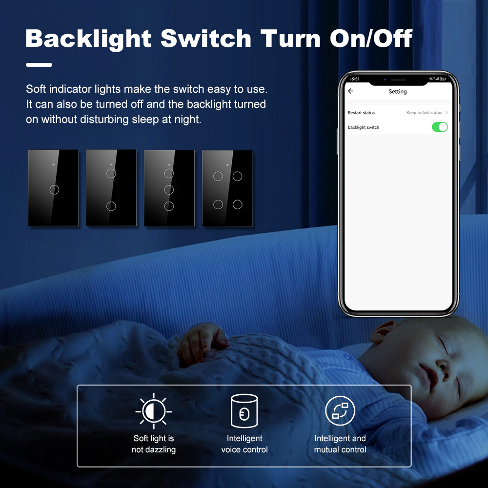 Smart Life Wifi+Bluetooth Touc - Smart Light Switch Wifi review and price