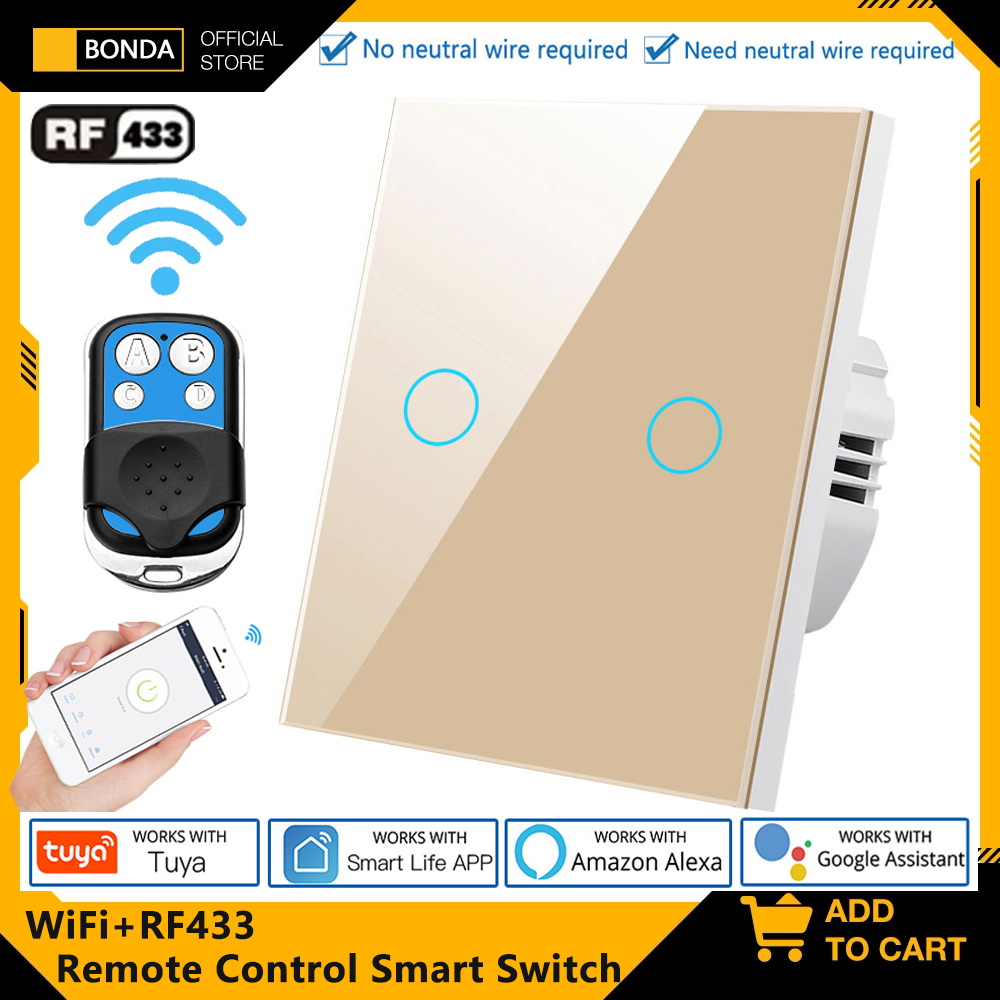 Tuya EU WiFi+RF433 Smart Remot - Smart Light Switch Wifi review and price